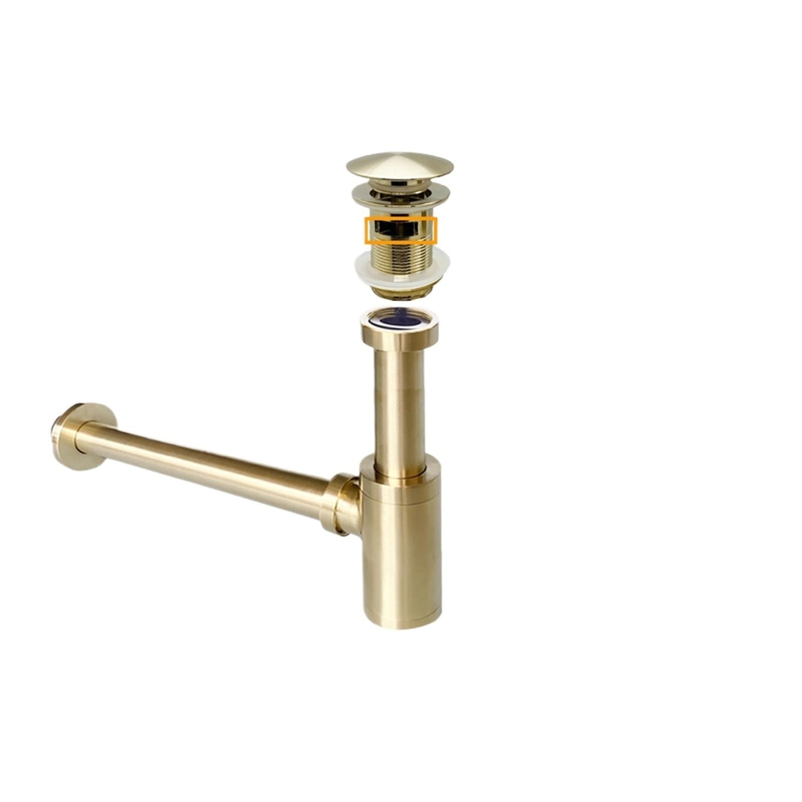 1 Stück Waschbecken-Flaschensiphon für Waschbecken
