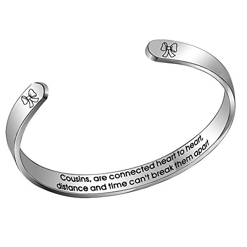 Aoeboz Cugina Polsino Bracciale Braccialetto Donna Acciaio'Cousins are...