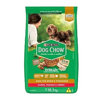 Purina Dog Chow Ração Cães Adultos Pequenos Dog Chow Carne E Frango 10 1Kg