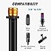 GLEAM Microphone Stand for Light Microphone less than 1 LB - Tripod Boom Arm Mic Stand with Carrying Bag, 2 Mic Clips and Screw Adapter Portable for Singing Performance Wedding Stage and Mic Mount