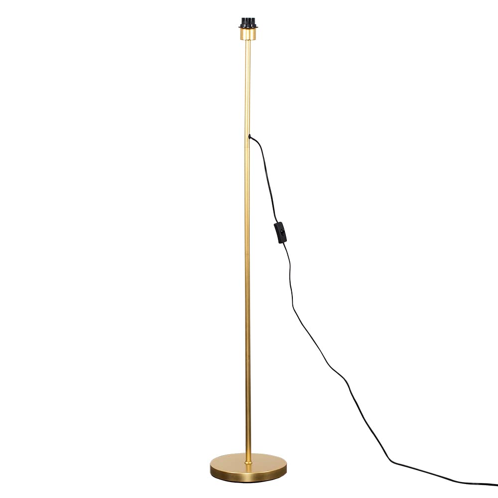 MiniSun | Modern Floor Lamp Base in a Gold Effect Metal Finish | Floor Lamps & Torchieres, Home Décor & Improvement Essential