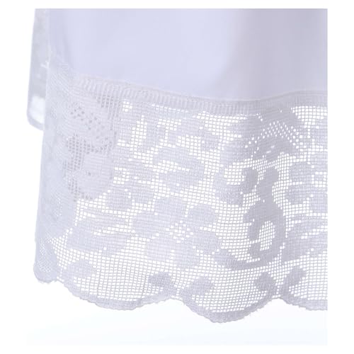 White Surplice for Altar boy with Flowery Crochet, 65 cm (25.5 inc.)4