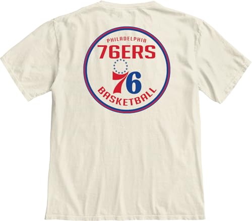Image of Blue 84 NBA Unisex-Adult NBA Officially Licensed T-Shirt Ringspun Front /Back Ivory