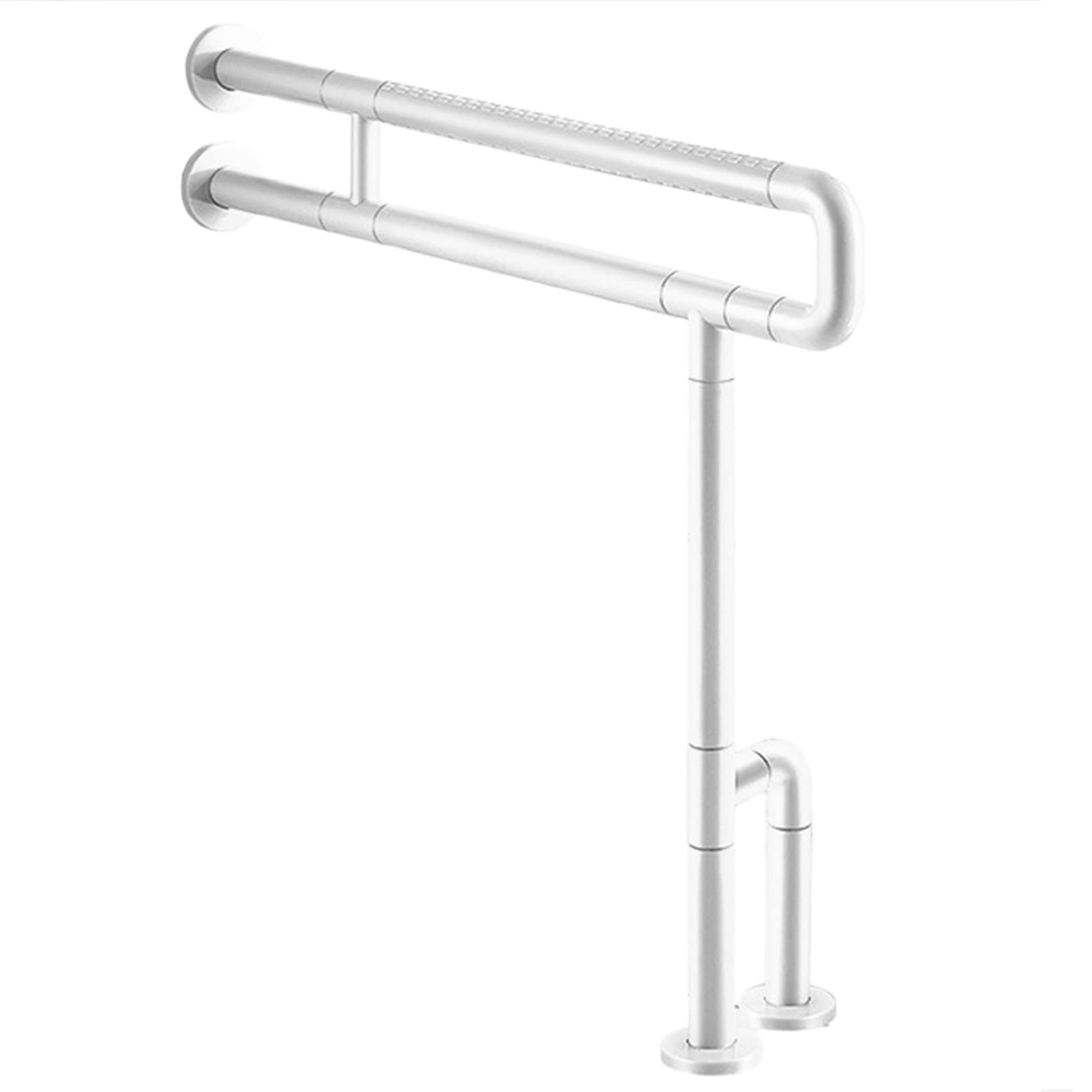 Fkxsxaz Women's White Toilet Grab Bar, Handicap Rails, Seat Support Aid Assist Rail,Non Slip Bar For Disabled Elderly Pregnant - Aid,-75Cm