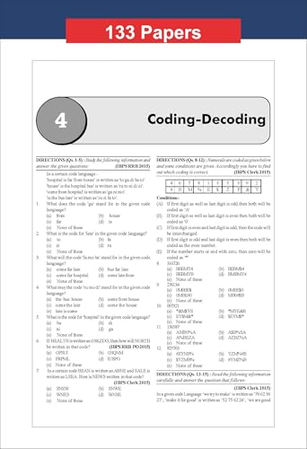 Image of Disha 133 Topic-wise Reasoning & Computer Aptitude Previous Year Question Bank for IBPS / SBI / RRB / RBI Bank Clerk / PO Prelim & Main Exams (2015 - 2026) 10th Edition | 100% Solved PYQs