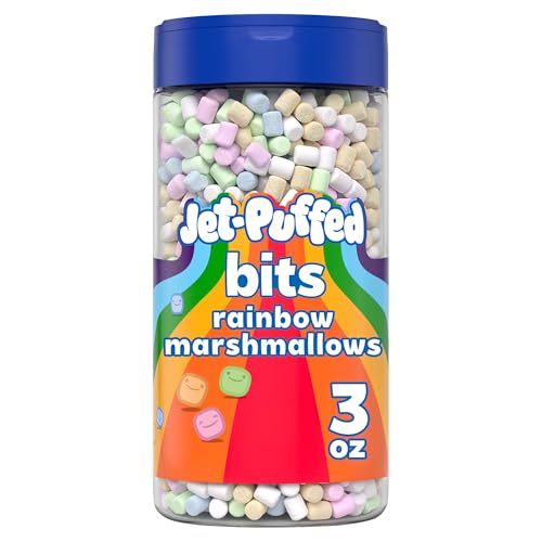 Jet-Puffed Marshmallow Bits, Rainbow, 3 oz