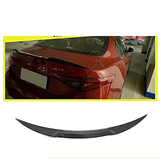 Diqon Lämplig För Alfa Romeo Giulia Spoiler Sedan 2015-2017 Carbon Fibe Car Rear Spoiler Wing