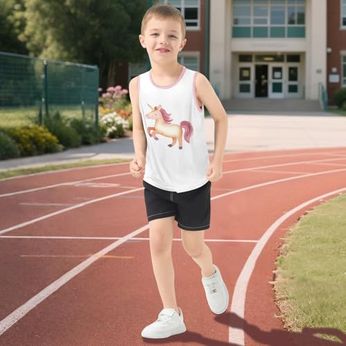 Baby Boys Sleeveless Tank Top Unicorn Toddler Athletic Vest 3-10T 5