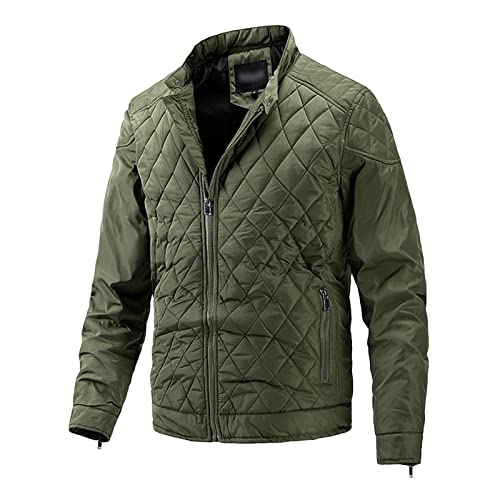 Manteau d'automne et d'hiver pour hommes veste matelassée légère en diamant pour les sorties
