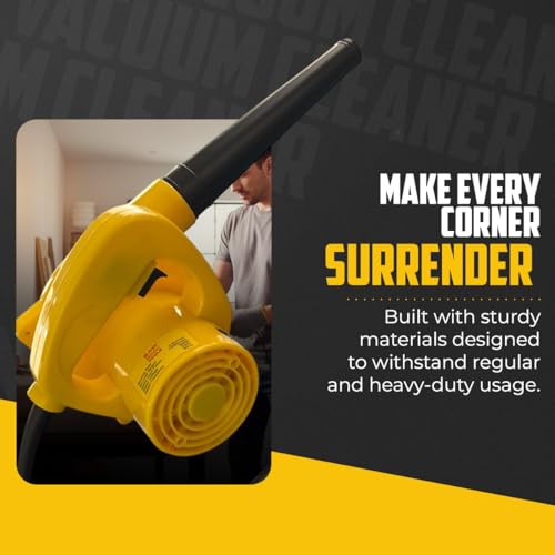 Image of Jon Bhandari Tools Powerful Electric Air Dust Blower & Suction Vacuum Cleaner 500W | 13000 RPM, 2.5 m /min Airflow | Dual-Mode for Home, Car, Office, Garden & Workshop Cleaning | Lightweight, Portable