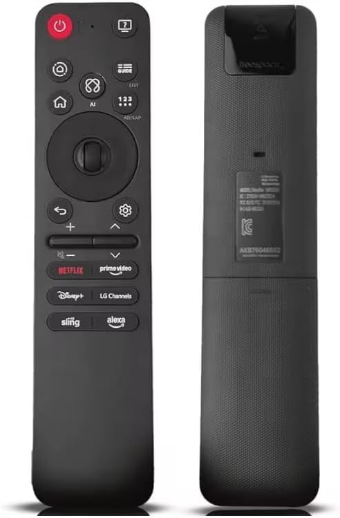 Reemplazo original LG MR25GA Magic Remote Compatible con Smart TV LG 2025 AI Voice, integración Alexa, puntero de movimiento y botones de acceso