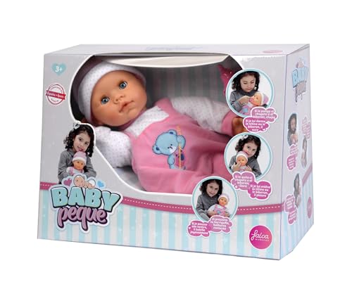 Falca - Baby Peque GLOTON Bambola Bambino con Accessori, Multicolore, Unico (38413)