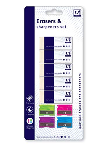Kit gomme et taille-crayon multicolore Anker ERLS/2 pour dessin