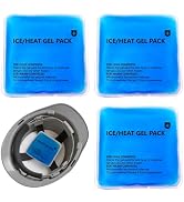 gel pack motorcycle helmet Head Ice for Catcher Helmets, Riding Helmets, Cooling Pack for Heat Relief, Sports Headwear Comfort : Health & Household Smash It Sports (SIS) Quantity:100 pcs lasting performance 3Pcs Crystal Clear PVC