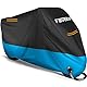 Favoto Verbesserte Version Motorradabdeckung Wasserdicht Motorrad Abdeckplane Outdoor Motorradgarage Motorroller Abdeckung Winterfest mit 2 Gürtelschnalle Schwarz-Blau XXL 245cmx105cmx125cm