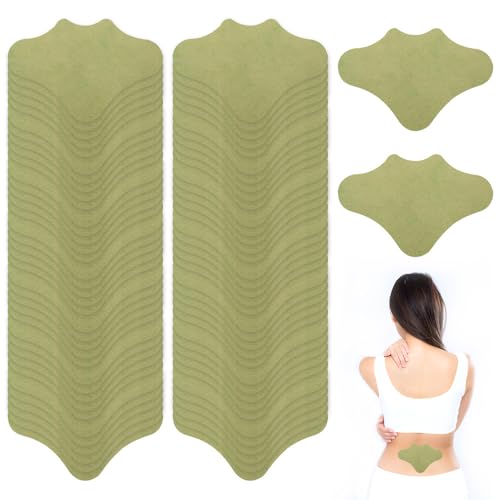 CLIUNT Parches de calor, 60 Piezas Parches de alivio del dolor, Parches de Calor Moxibustión, para aliviar el dolor de artritis, alivia el dolor muscular en la espalda, el cuello
