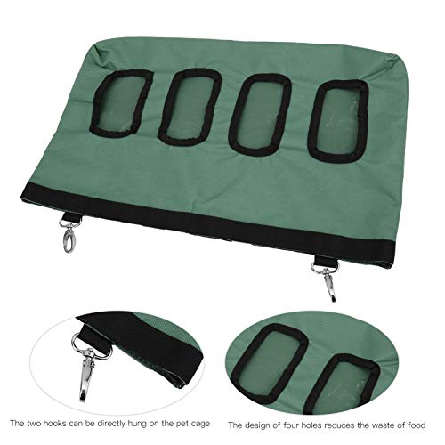 Hooivoeder voor Konijnen, Larege Viergats Oxford-Stof Voerbak voor Cavia's, Hangende Waterdichte Konijnenhooivoeder, Opbergtas voor Kleine Dieren Hay Feeder, Chinchilla Hooihouder Mess Free - Afbeelding 6