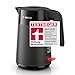 Bosch kabelloser Wasserkocher MyMoment TWK2M163, Abschaltautomatik, Überhitzungsschutz, Tassenanzeige, entnehmbarer Kalkfilter, Trockengehschutz, Dampfstopp-Automatik, 1,7 L, 2400 W, Schwarz matt