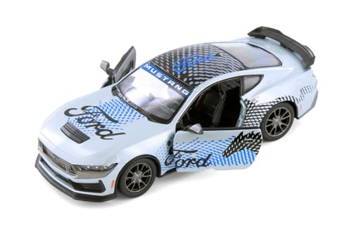 2024 Mustang Dark Horse Livery Edition, plateado, 1:38 miniatura 2