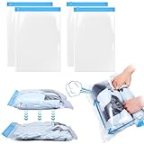 4pcs Travel Compression Bags For Packing 2 Sizes Roll Up Space Saver Bags No Vacuum or Pump Needed Packing Bag For Travel Clothing Storage Luggage Backpack
