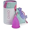 OVIO Menstrual Cup - Reusable Soft and Flexible 100% Medical Grade Silicone Cup with Travel Pouch - Leak Free and Reliable with Size Replacement Guarantee (Regular) #4