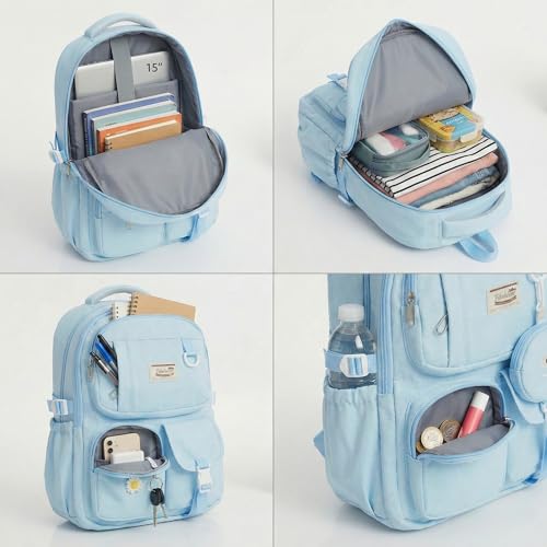 Image of 26Litre School Bag Water-Resistant Laptop& Travel Backpack - Unisex Large 19 Inches Multipurpose Travel Backpack for Boys & Girls, Men & Women