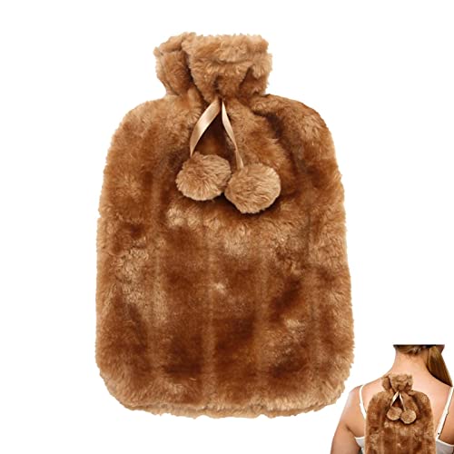 garrafa água quente,2 Litros Pelúcia Pelúcia Pelúcia Ultra Macia Garrafa Água Quente - garrafa água