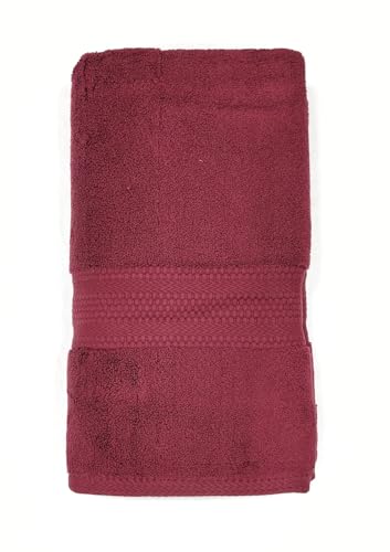 Image of Bombay Dyeing Ultra Large Bath Towel - 650 GSM Extra Soft 100% Cotton, MAHROON (75x150 cm)