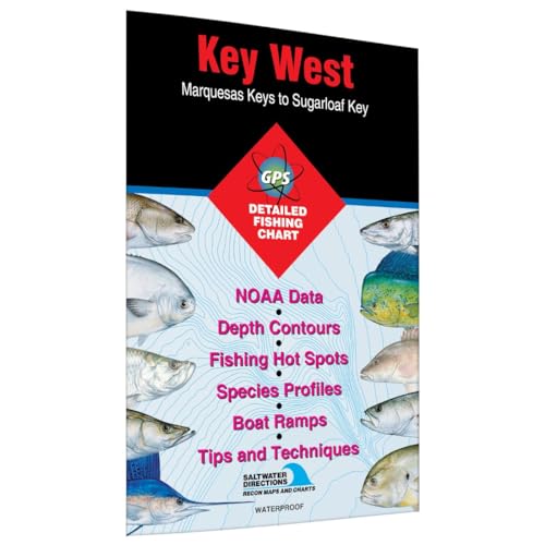 Key West Marquesas Keys to Sugarloaf Key Fishing Map