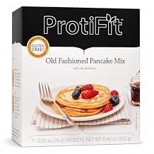 PROTIFIT - High Protein Pancake Mix, 15g Protein, Low Calories, Low Sugar, Gluten Free, 7 Servings Per Box Old Fashioned