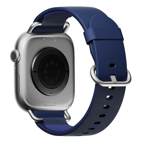 Image of DailyObjects Ellipse Leather Watch Strap Compatible with Apple Watch Series 11 /10 (42mm) | Series 9 /8 /7 41mm, SE3 /SE2 /SE /6 /5 /4 (40mm) | Series 3 38mm -Watch Not Included