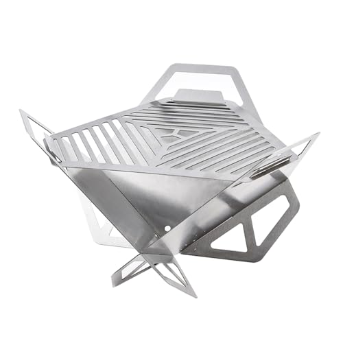 SP ESCRIY Portable Charcoal Grills Lotus Outdoor Camping Grill Detachable Stainless Steel Mini Barbecue Grill