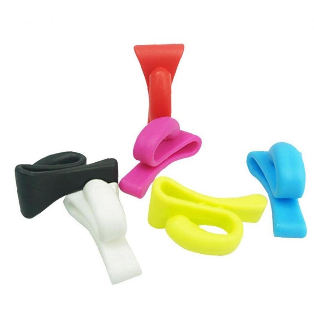 Zonster 4Pcs Plastic Key Holder Practical Anti Lost Bag Hook Mini Handbag Key Clips Purse Built In Hanger Hook Random Color