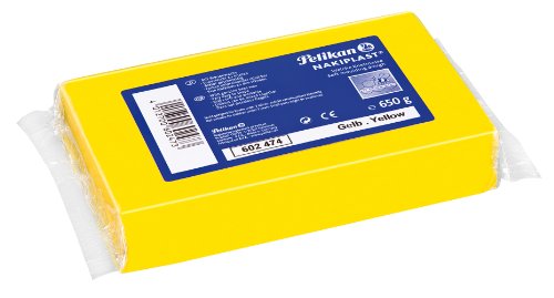 Pelikan 602474 - Plastilina bloque Amarilla - 650gr