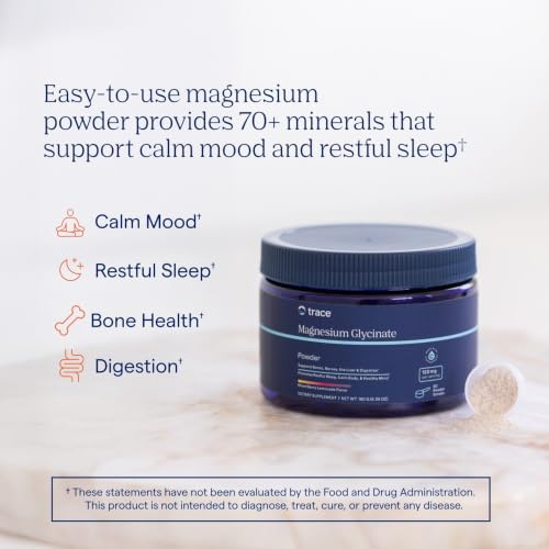 Trace Minerals Magnesium Glycinate Powder, Mixed Berry Lemonade - Image 2