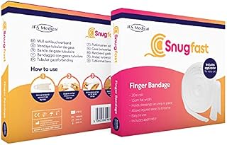 Snugfast Finger Tubular Gauze Bandage Dressing with Applicator 1.5cm x 20m Roll