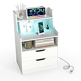 【Construction robuste】Fabriquée avec des matériaux solides, cette table d'appoint est conçue pour durer. Équipée de 2 kits anti-basculement et de patins antidérapants, elle offre stabilité et tranquillité d’esprit, s’avérant être un meuble fiable dans votre foyer.