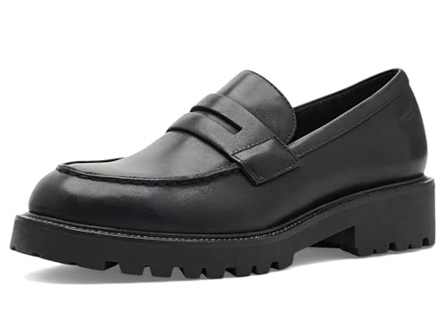 Vagabond Shoemakers Women's Kenova Leather Penny Loafers, Black, 10 Medium