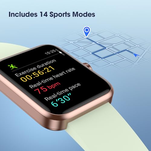 Livikey UH-320 Smart Watch, Fitness Tracker With Heart Rate Monitor, Blood Oxygen, Sleep Tracking, 41Mm Smartwatch Waterproof With Pedometer For Women Men Watch Compatible With Android Ios Phones thumb #3