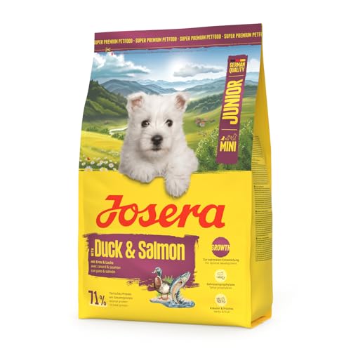JOSERA Mini Ente & Lachs | 3 kg | Trockenfutter für kleine Junge Hunde
