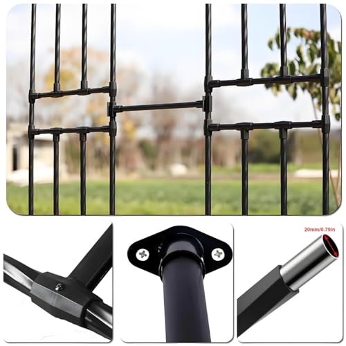 Arco de jardín de metal duradero con estructura robusta para pérgola exterior 8