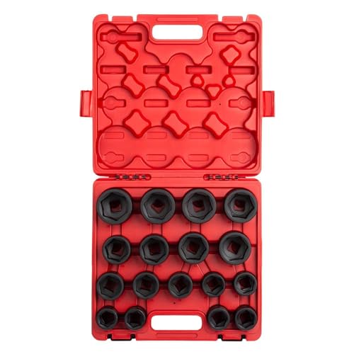 SUNEX TOOLS 4684, 3/4 Inch Drive Heavy Duty Impact Socket Set, 17-Piece, Metric, 26mm-46mm, Cr-Mo Alloy Steel, Radius Corner Design, Dual Size Markings, Heavy Duty Storage Case SUNEX TOOLS 4684, 3/4 Inch Drive Heavy Duty Impact Socket Set, 17-Piece, Metric, 26mm-46mm, Cr-Mo Alloy Steel, Radius Corner Design, Dual Size Markings, Heavy Duty Storage Case