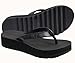 KuaiLu Flip Flops for Women With Arch Support Ladies Soft Yoga Mat Cushion Platform Thong Sandals Dressy Womans Lightweight Summer Slip On Beach Flip Flop Sandles, Black US8