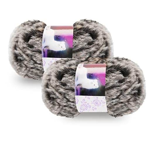 2 Rollo hilo de pelo sintético Hilo Ovillo de Lana, 100g Gris Poliéster Ovillo de Lana Suave para Tejer Hilo de Lana para Tejer Crochet Ganchillo o Punto Ovillo de Lana para DIY Tejer y Ganchillo