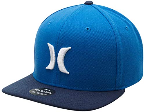 Hurley Men’s Baseball Cap – H20-Dri Fit Icon Snap Back Hat, Size One Size, Team Royal