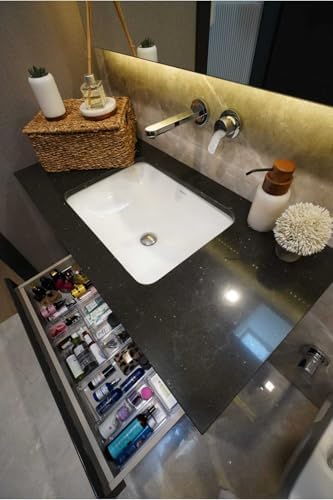 color house 13 Parça Çekmece Içi Düzenleyici Modüler Makyaj Takı Kozmetik Aksesuar Şeffaf Organizer ŞEFFAF Tek Ebat - Görsel 6