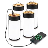 LED Camping Lantern, CT CAPETRONIX Rechargeable Camping Lights with 400LM 5 Light Modes Water-Resistant, 4 Pack Portable Tent Lights for Camping Power Outage Fishing Hiking Emergency Hurricane Home