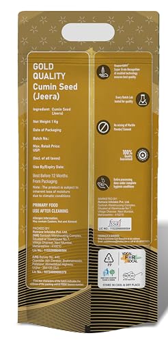 Image of Khetika Gold Whole Jeera (Cumin) 1Kg | Premium Jeera | Whole Cumin Seeds | No Artifical Colours & Preservatives Added