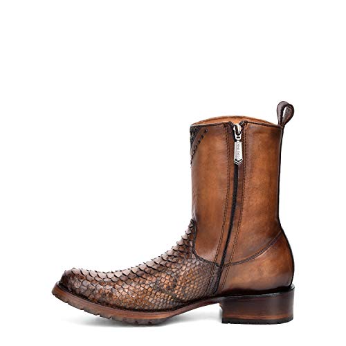 Cuadra Men's Boot in Genuine Python Leather and Bovine Leather with Zipper4