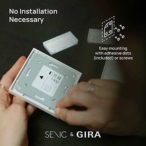 GIRA + Senic Friends of Hue Smart Switch | Homekit Dimmer Switch Compatible with Philips Hue | Anthracite